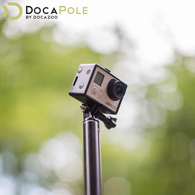 30 Foot Camera Pole &ndash; 7-30 ft Extension Pole + Camera Adapter for GoPro, Camera or Video Camera | Provides up to 36 Feet of Reach | Painters Pole Camera Adapter&hellip;