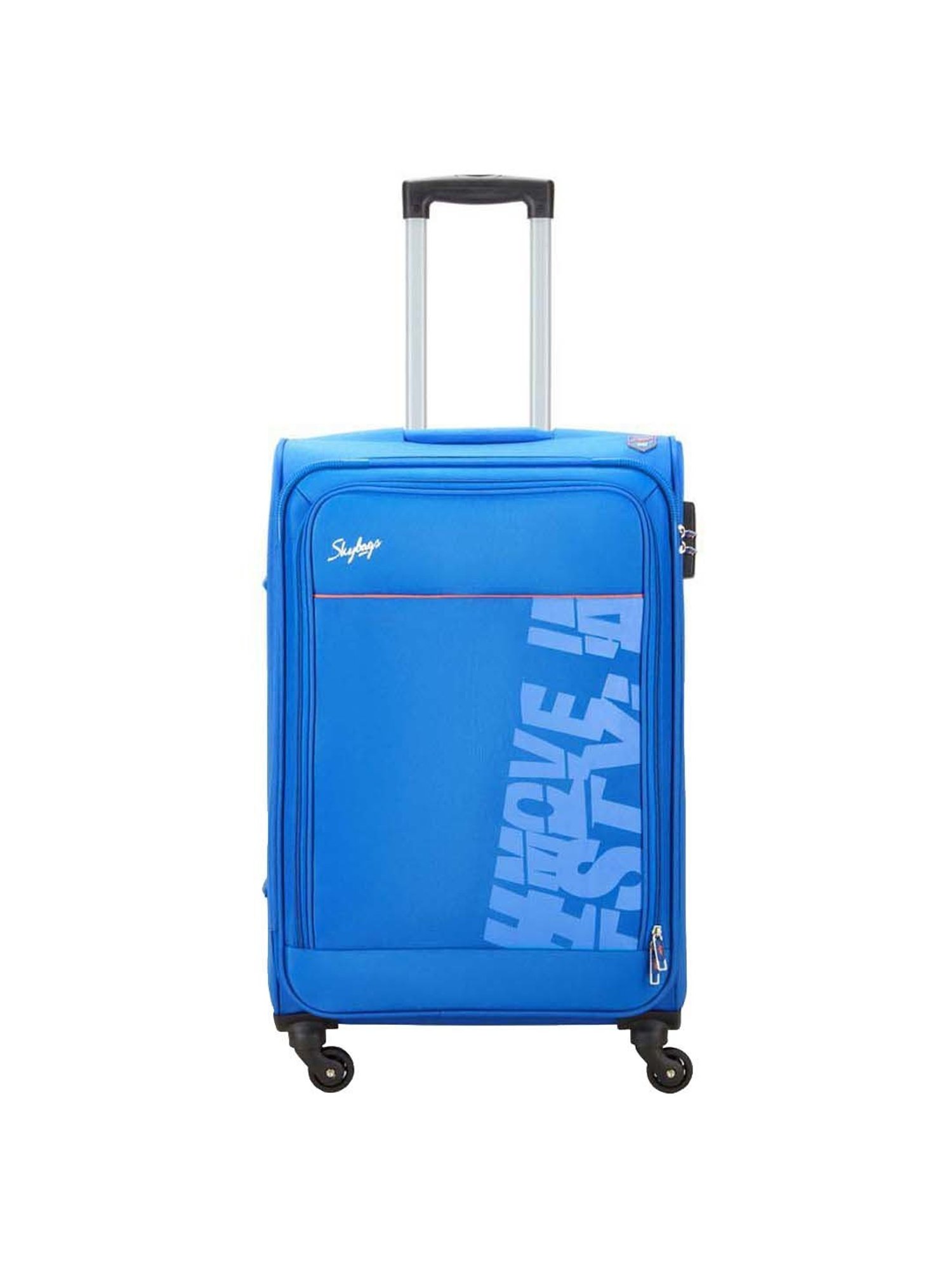 Skybags Rhumba Blue Solid Soft Medium Trolley Bag - 43 cm