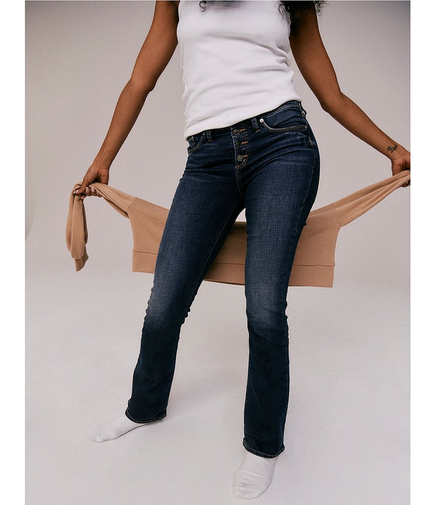 Silver Jeans Co. Suki Mid Rise Slim Bootcut Jeans