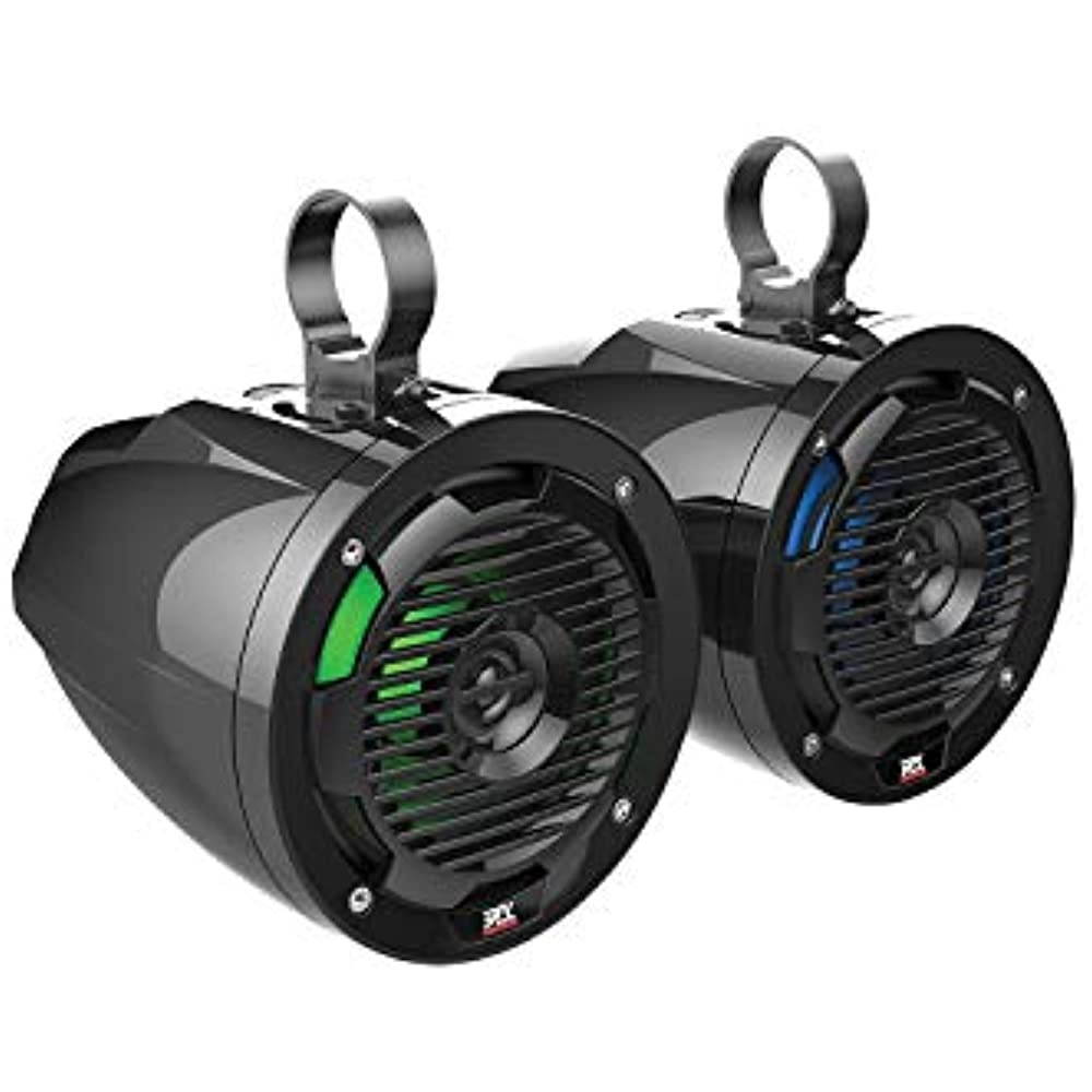 MTX MUD65PL Cage Mount 6.5" Coaxial Speaker Pair w Changeable Color LED