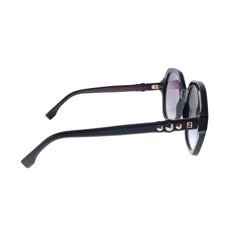 Fendi Fun Fair FF 0270 807 Womens Round Sunglasses Black 56mm