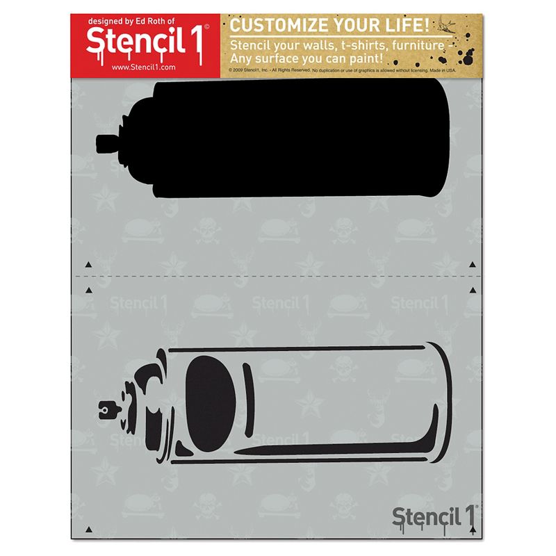 Stencil1 Spray Can - Layered Stencil 8.5" x 11"