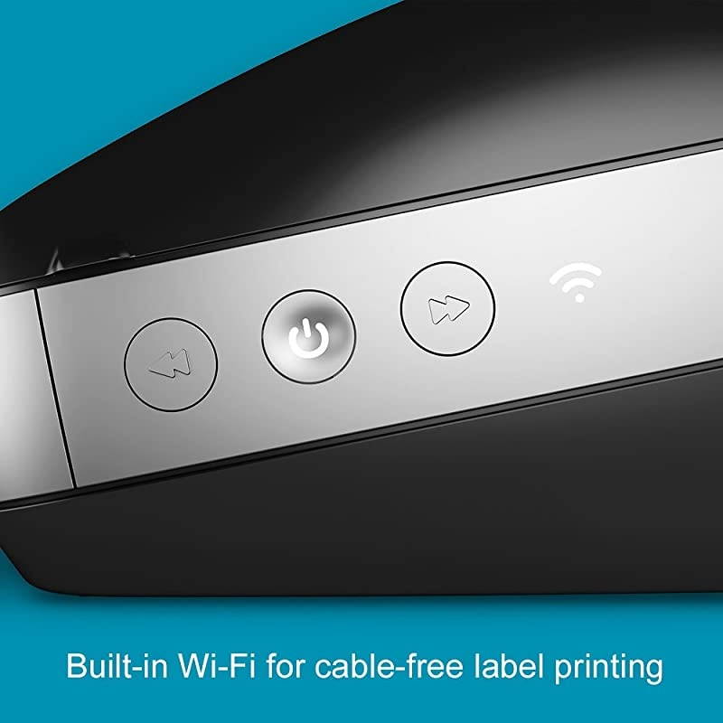 LabelWriter Wireless Label Printer | Direct Thermal Printer Great for Shipping Warehouse Labels Name Badges Barcodes and More Connect through WiFi For Home Office Organization Black