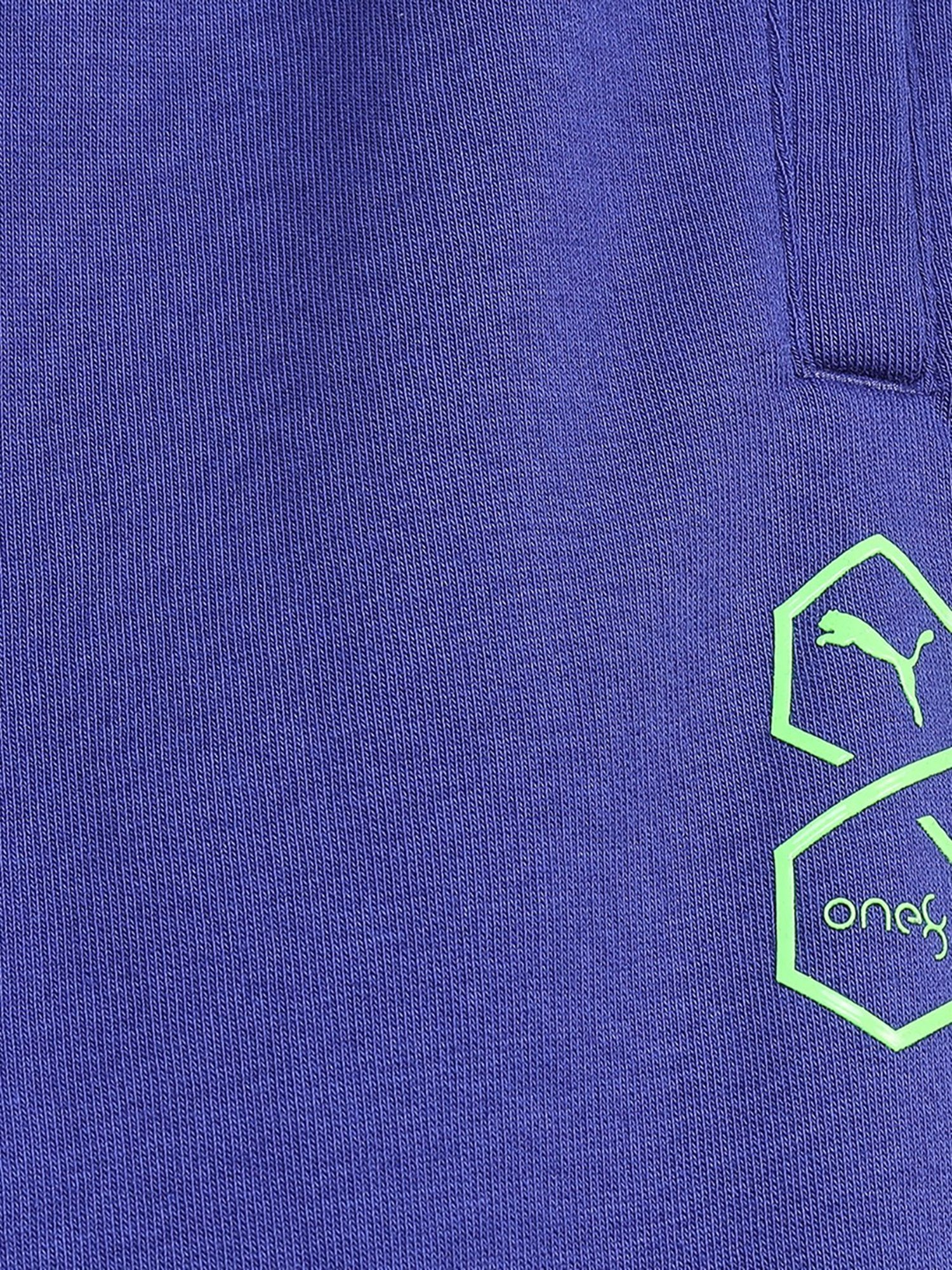 Puma Kids Lapis Lazuli Cotton Printed Sweatpants