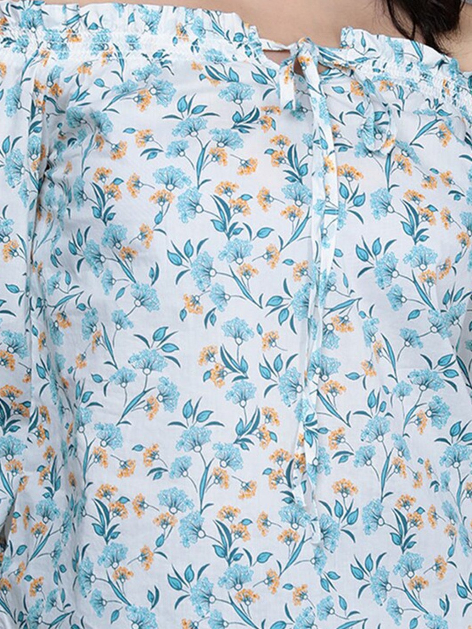 Allen Solly Multicolor Cotton Floral Print Top