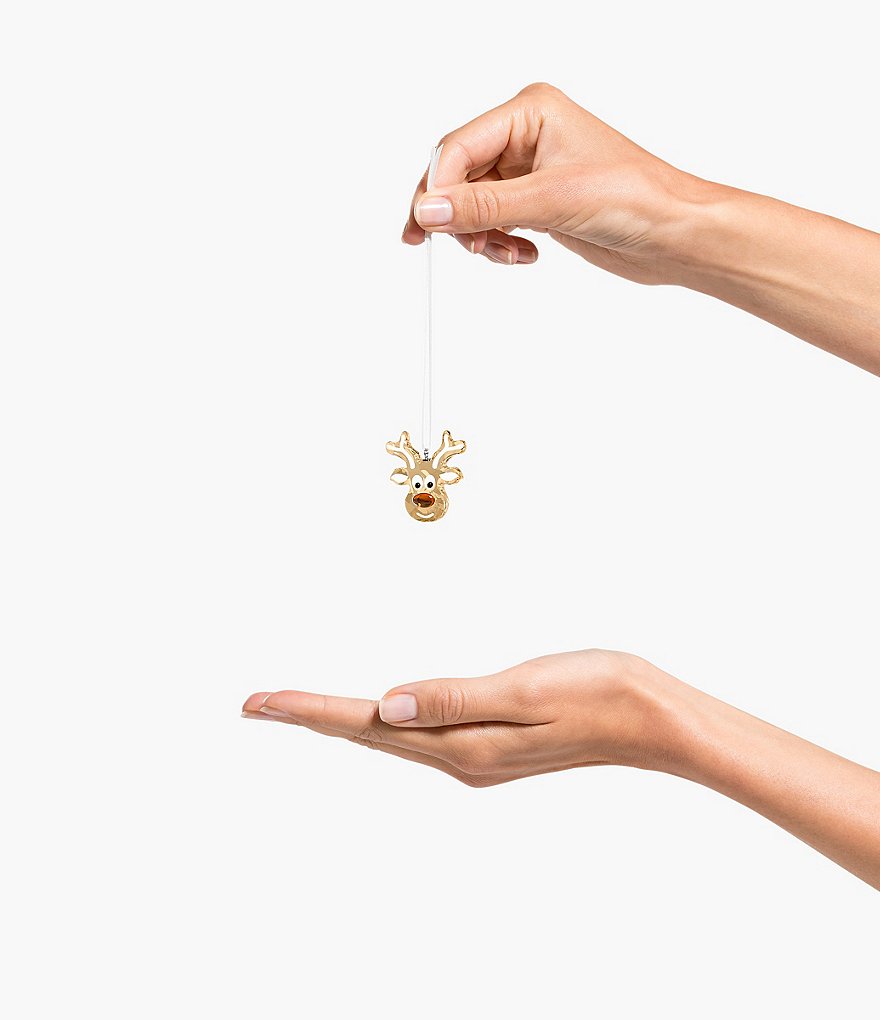 Swarovski Crystal Gingerbread Reindeer Ornament