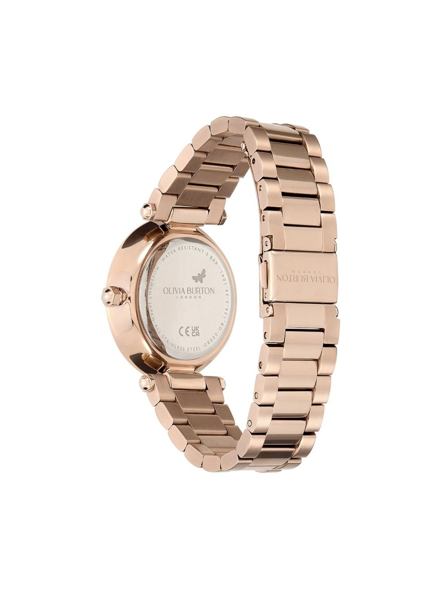 Olivia Burton 24000044 Tbar Floral Analog Watch for Women