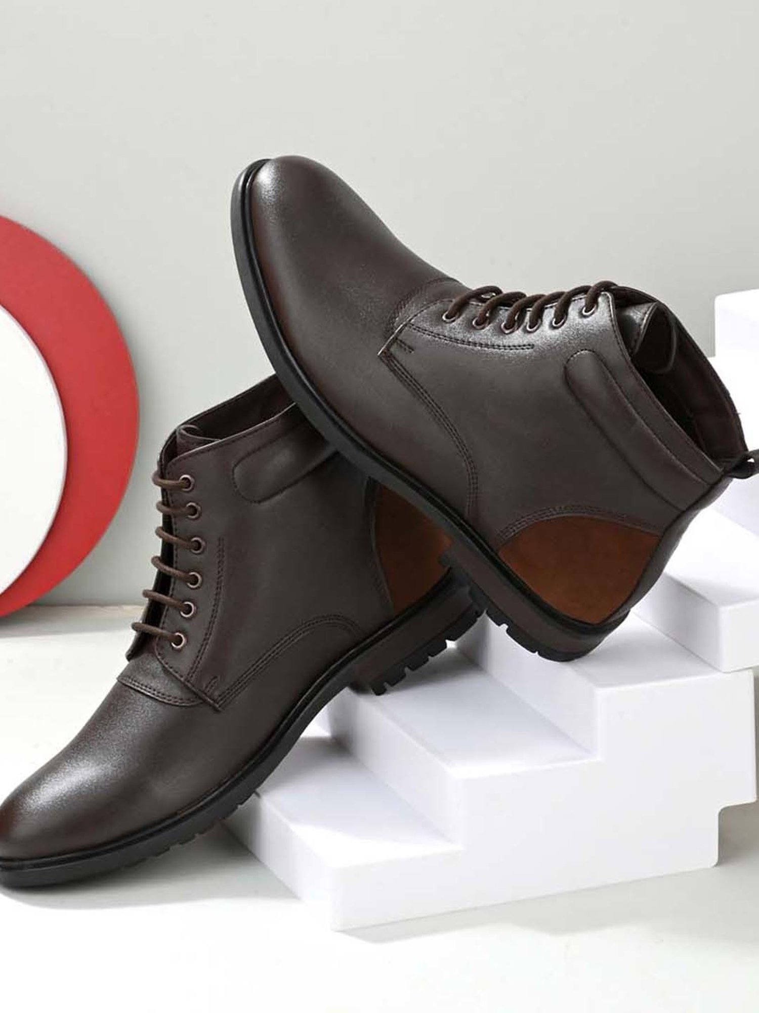 Giorgio Men's Brown Derby Boots