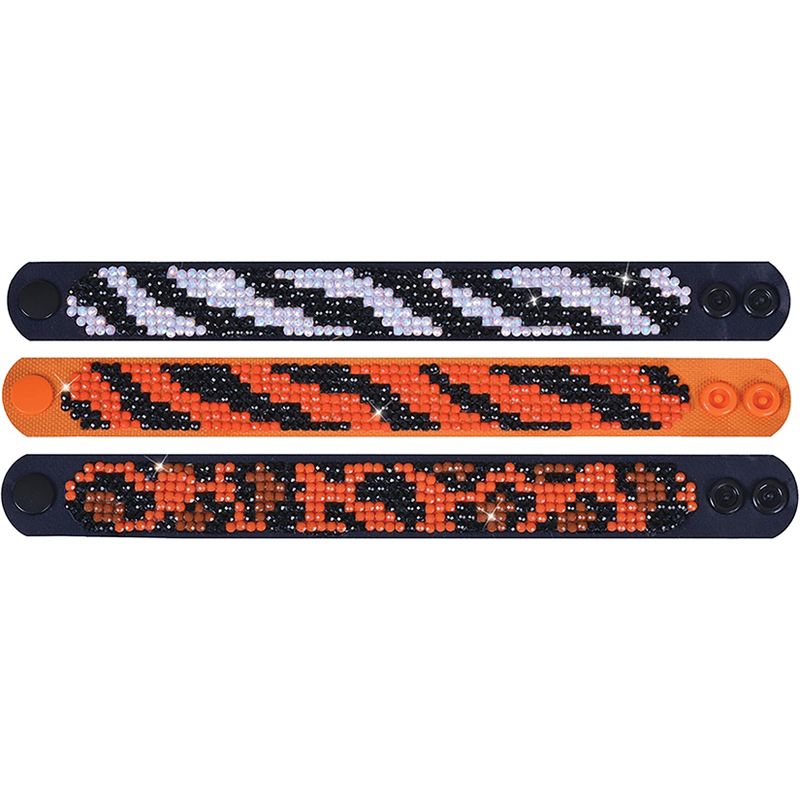 Diamond Dotz Diamond Bracelets Facet Art Kit 1"X9"-Assorted Animal Print 3/Pkg