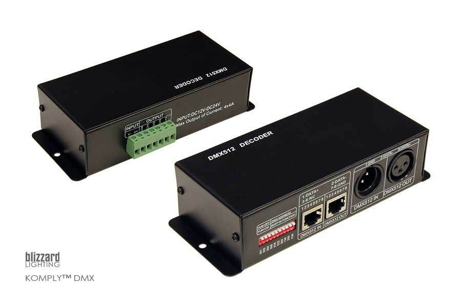 Blizzard Lighting Komply DMX Low Voltage Decoder Controller