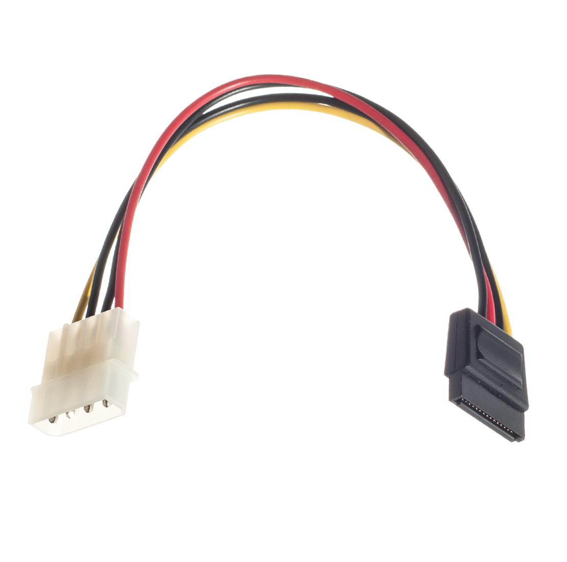 4-Pin Molex Peripheral Power Connector to SATA Power Adapter (4M-SATA-10)