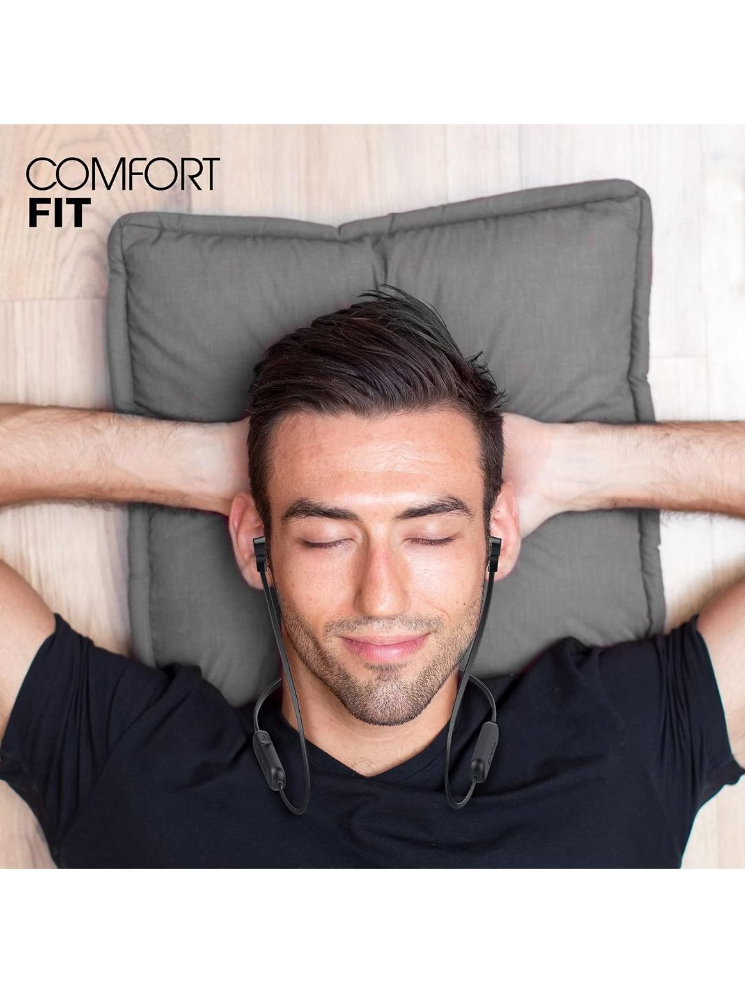 Infinity by Harman Tranz 300 Dual EQ Deep Bass Wireless Neckband Microphone (Charcoal Black)