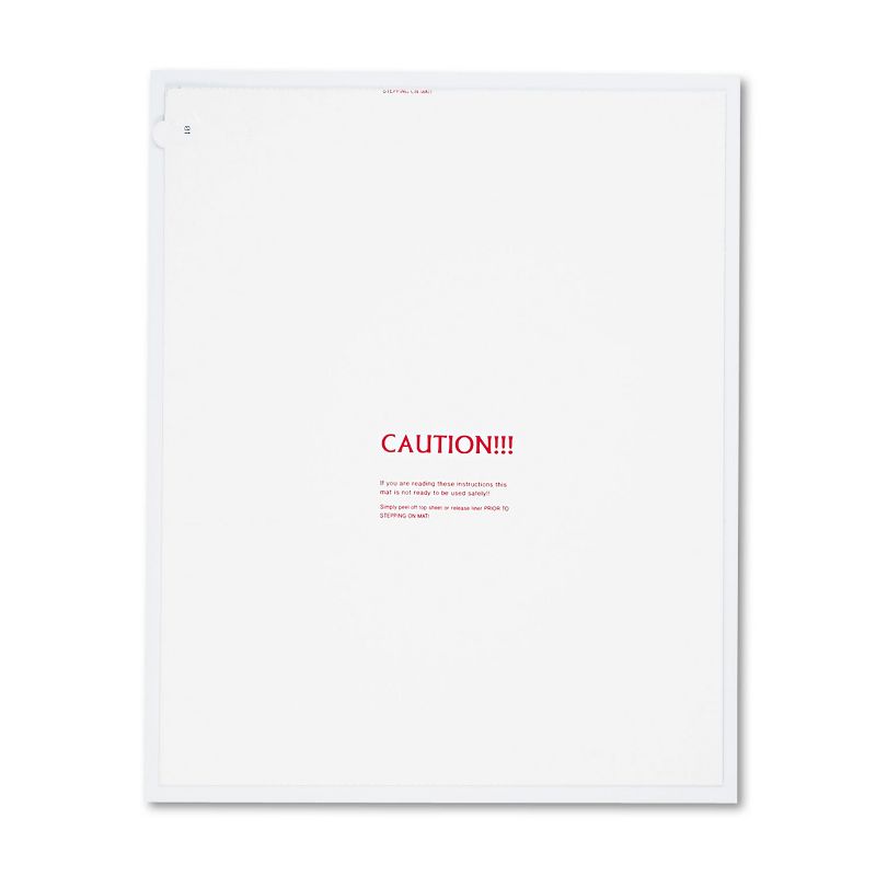 2'x2'6" Rectangle Solid Floor Mat White - Crown