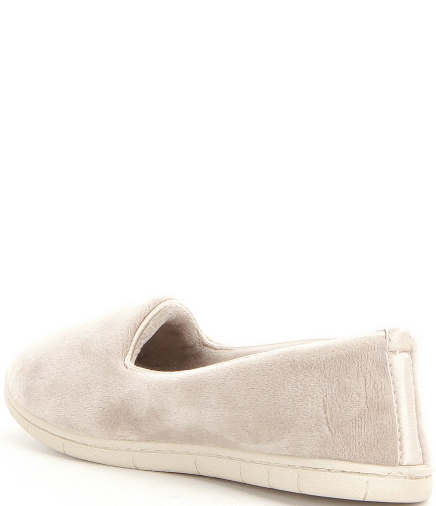 Cabernet Microfiber Velour Moccasin Slippers