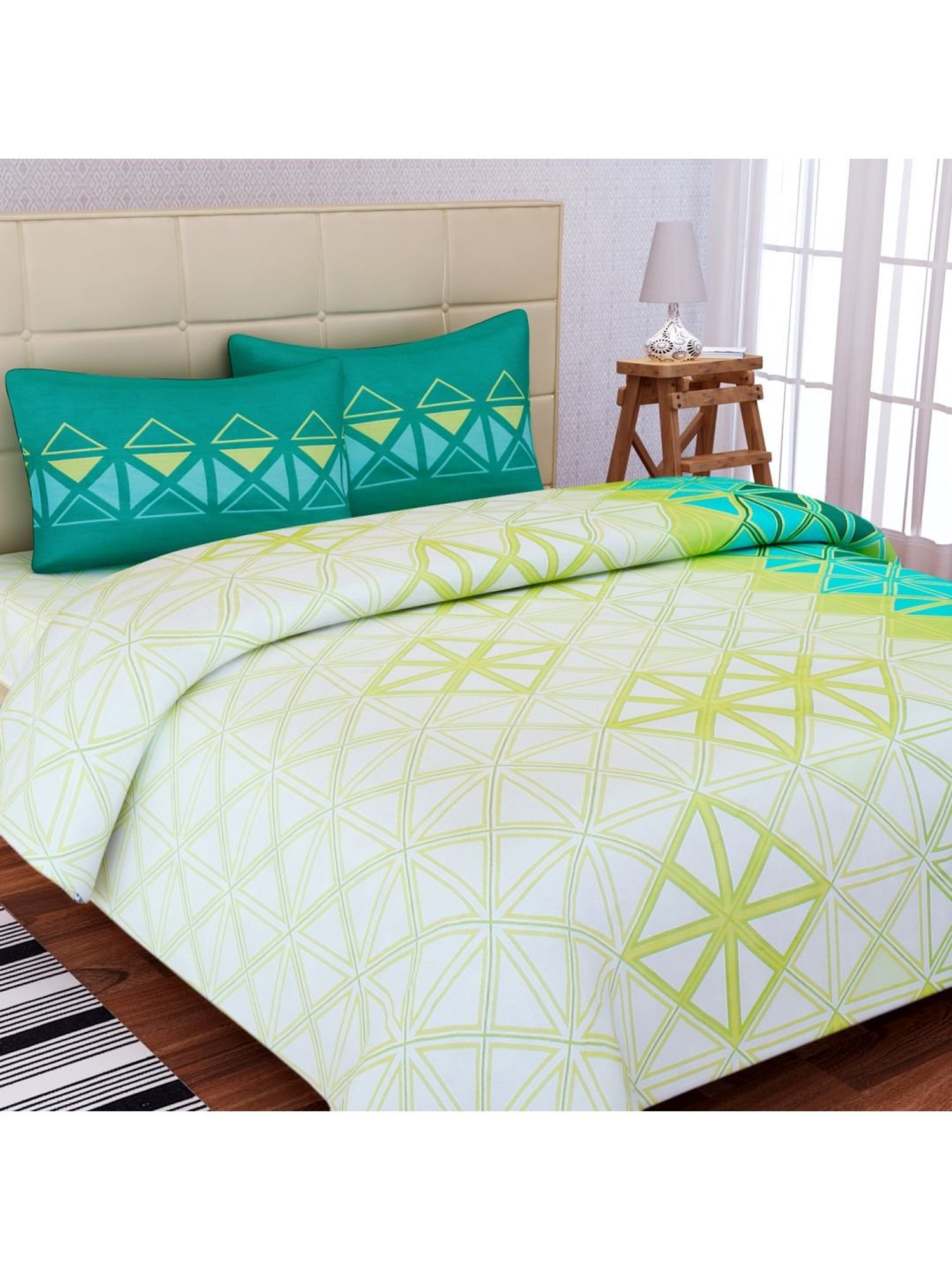 SEJ by Nisha Gupta White Bed Sheet Sets