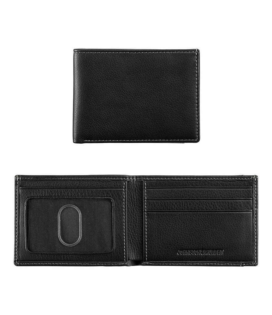 Johnston & Murphy Men's Leather Super Slim Wallet