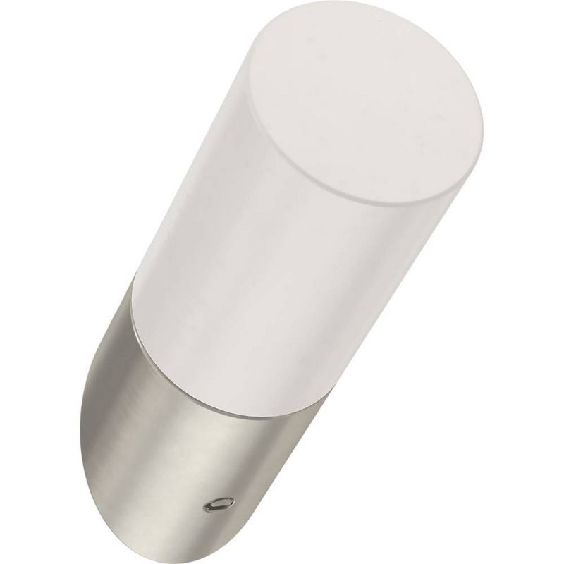 Franklin Brass 5pk 2.25" Modern Slant Decorative Hooks Nickel/Pure White