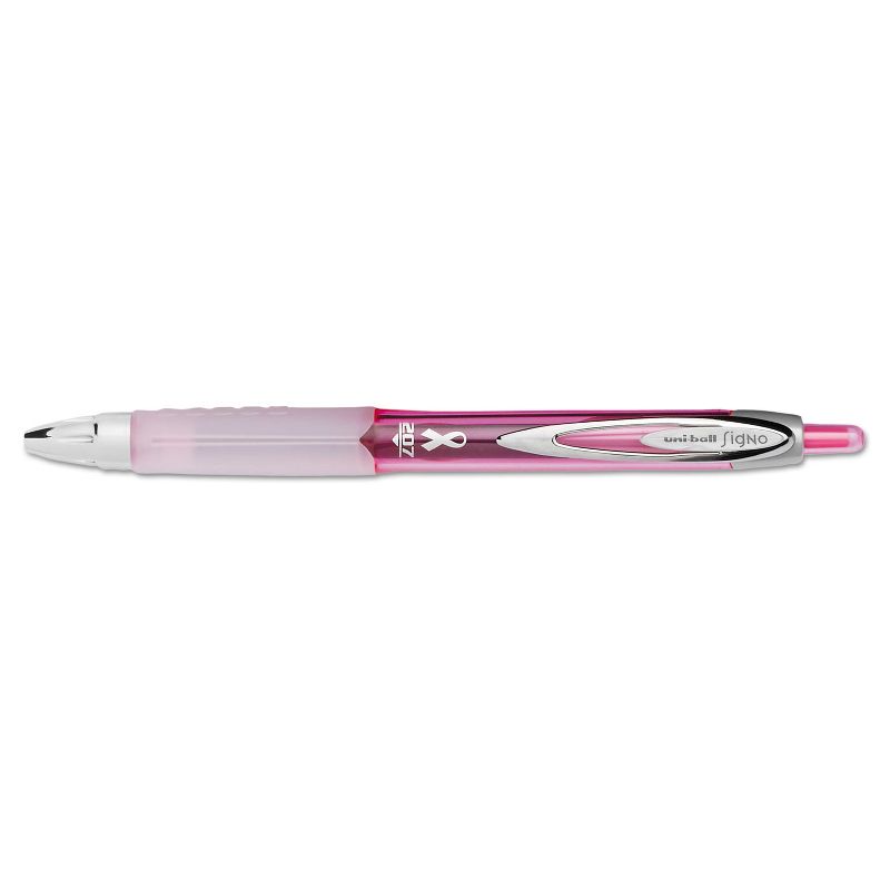 uni-ball 207 Retractable Gel Pen, 0.7mm Ink, Pink Barrel 2003896