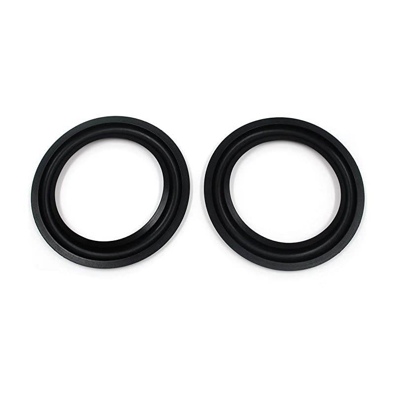 Speaker Surround Re-Foam Repair Kit Subwoofer Surround Rings 6" Black Pack of 2