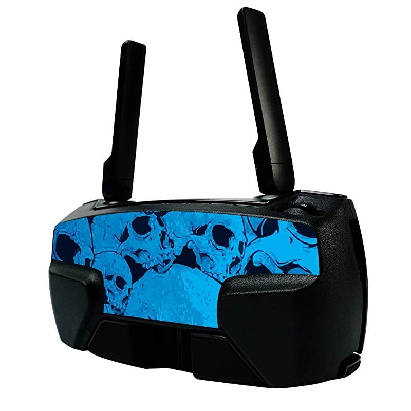 Skin for DJI Mavic Mini Portable Drone Quadcopter - Blue Skulls | Protective, Durable, and Unique Vinyl Decal wrap Cover | Easy to Apply, Remove, and Change Styles | Made in The USA