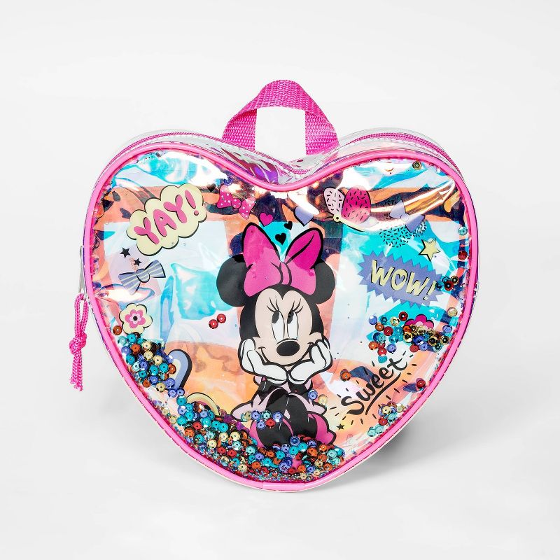 Toddler Girls' Minnie Mouse Heart Backpack - Pink