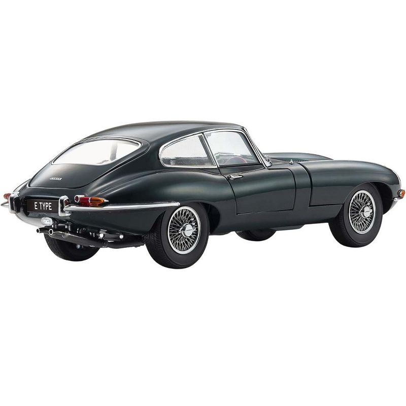 Jaguar E-Type Coupe RHD (Right Hand Drive) Dark Green "E-Type 60th Anniversary" (1961-2021) 1/18 Diecast Model Car by Kyosho
