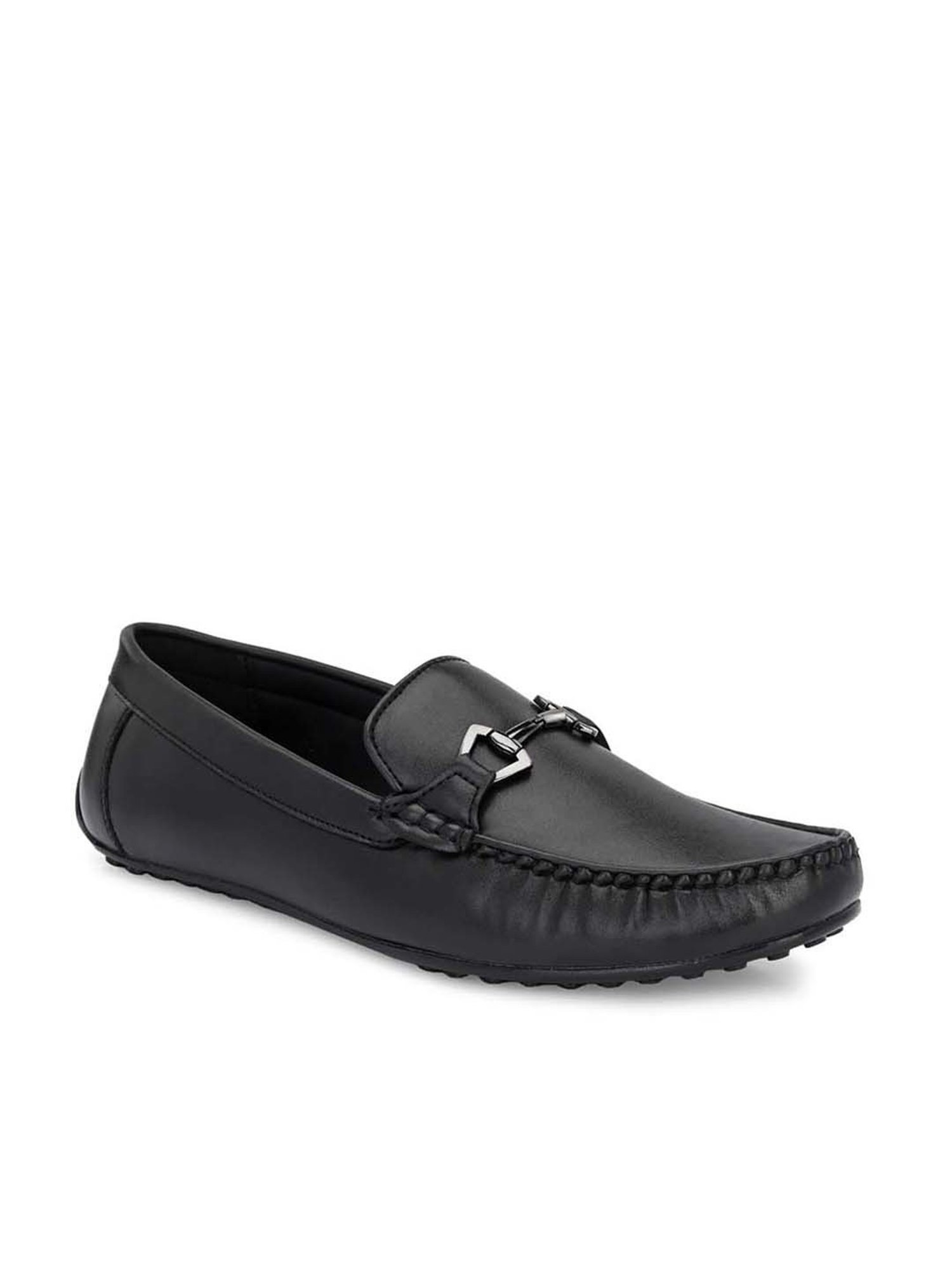 Eego Italy Men's Black Casual Loafers