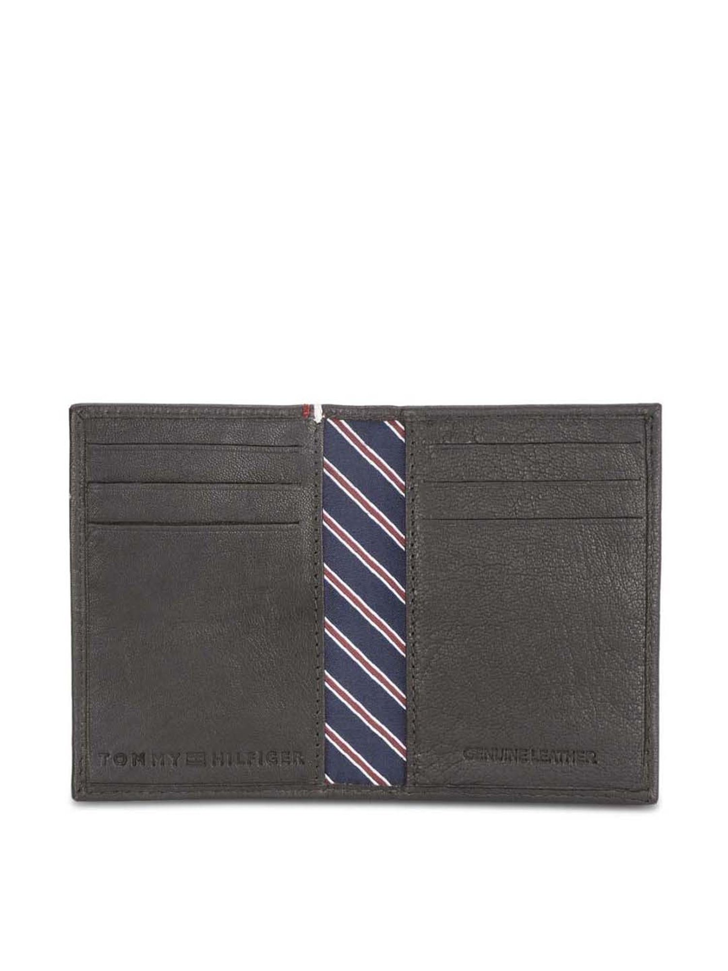 Tommy Hilfiger Stalin Brown Casual Leather Bi-Fold Wallet Gift Set for Men