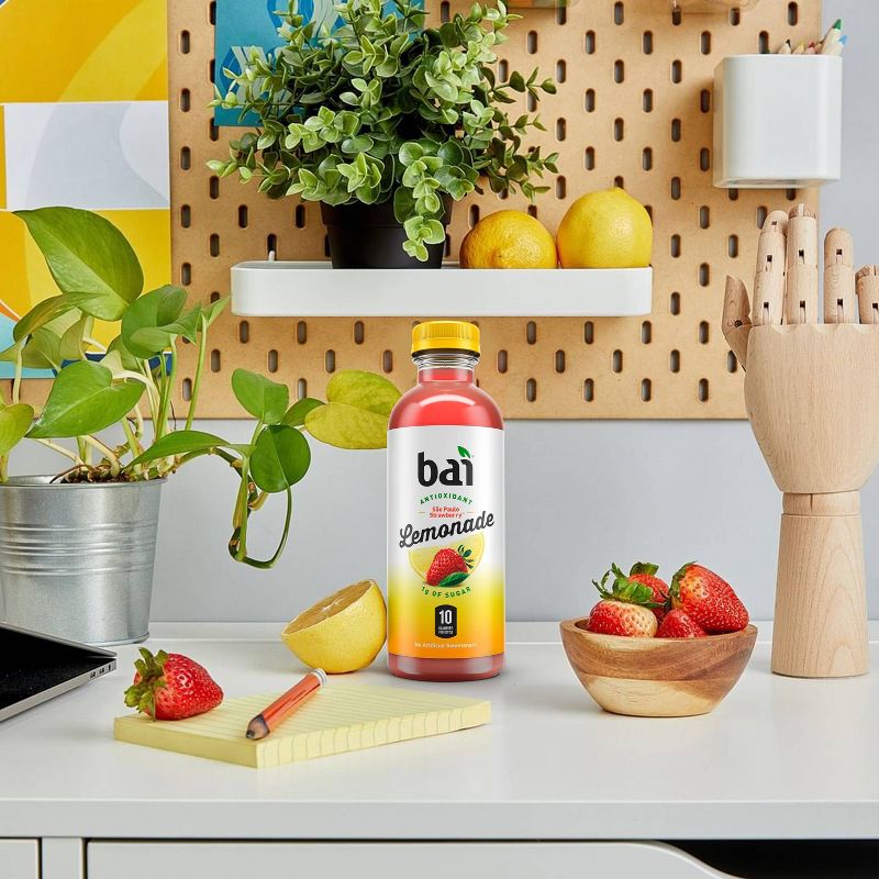 Bai Strawberry Lemonade Flavored Water - 6pk/18 fl oz Bottles