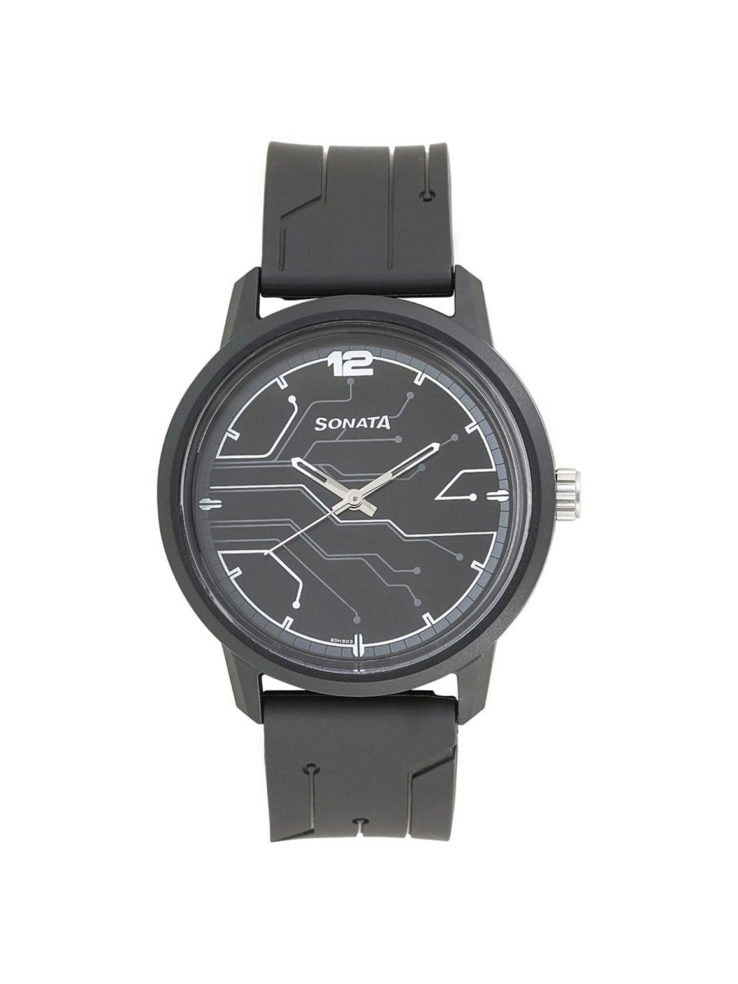 Sonata Trndz NS77085PP01W Analog Watch for Men