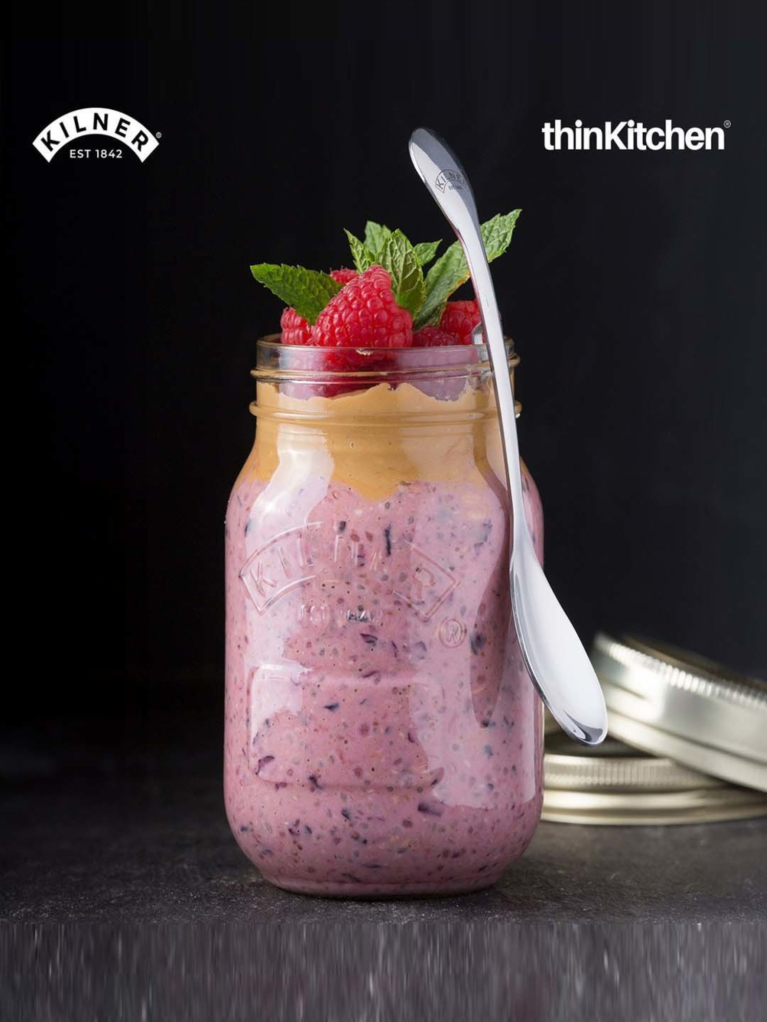 Kilner Transparent Glass Preserve Jars (1 L) - Set of 6