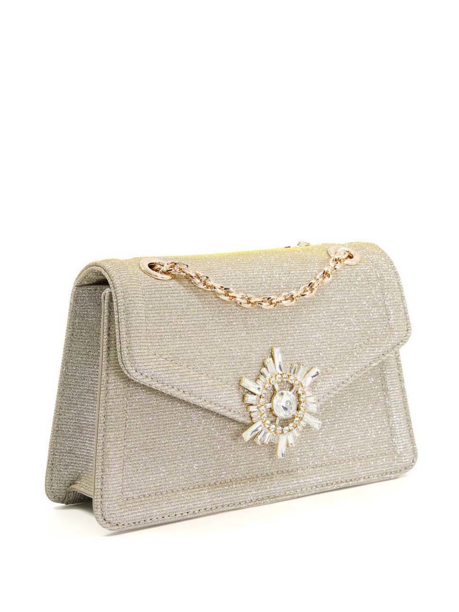 Dune London Golden Embellished Small Sling Handbag