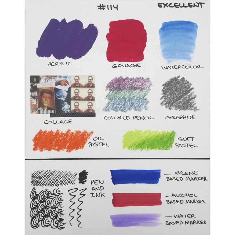 Crescent 114 Extra-Heavy Weight Cold Press Watercolor Board, 30 x 40 inches, Case of 10