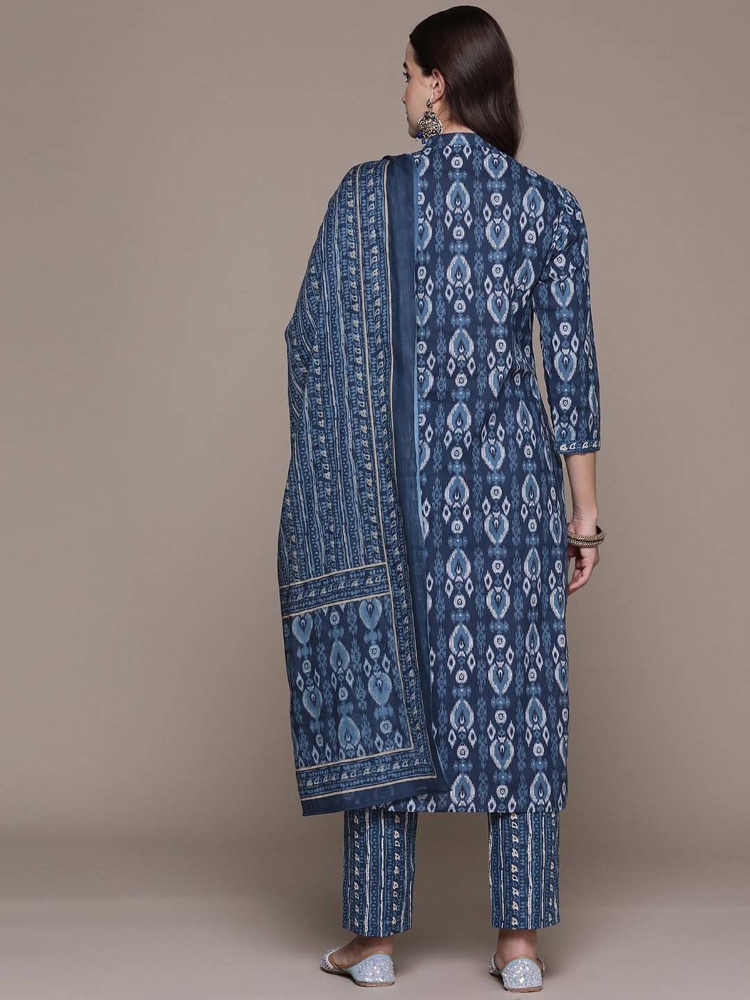 URBAN MYSTIC Black Rayon Embroidered Kurta & Sharara Set