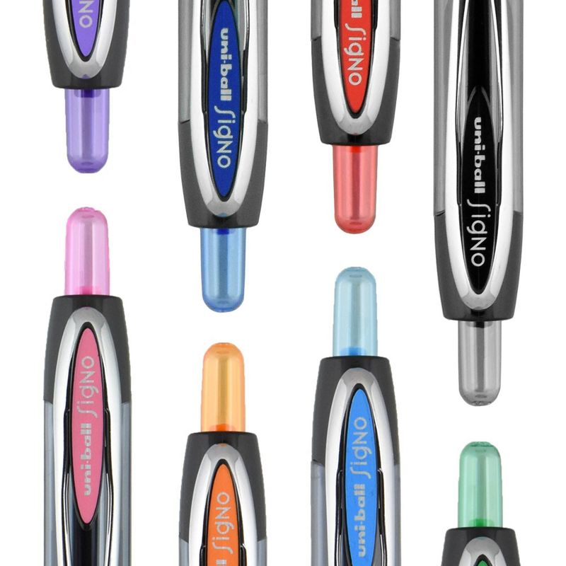 Uniball 207 2pk Gel Pens Black