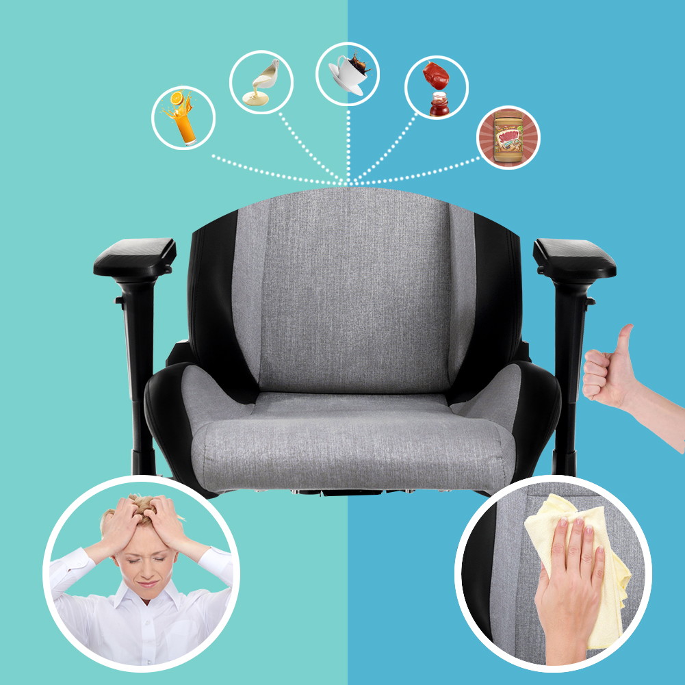 Gaming Chair, Racing Style Computer Desk Chair Padded Armrests Ergonomic Lumbar Support Adjustable Height