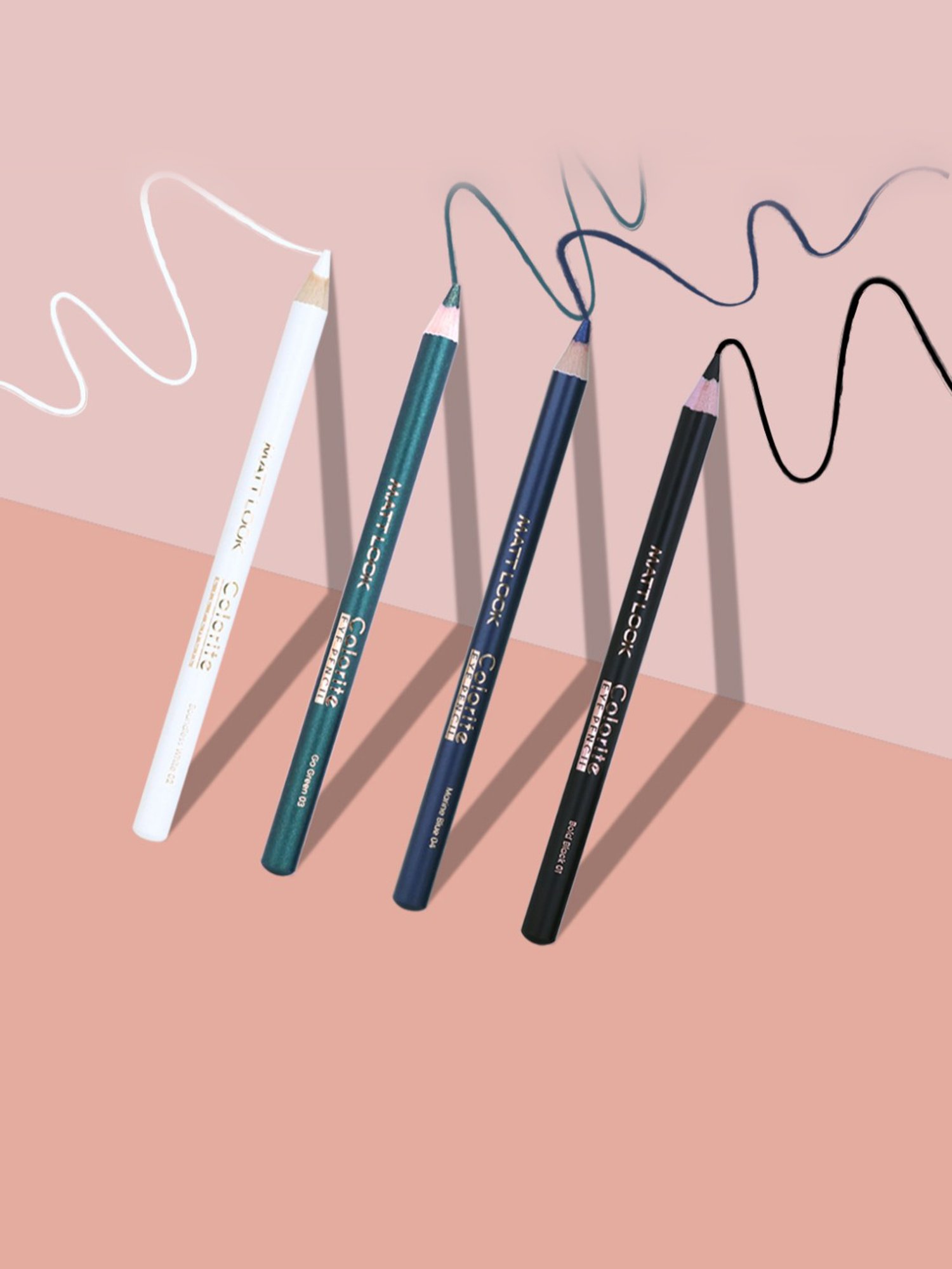 Matt Look Colorite Eye Pencil Bold Black 01 - 20 gm