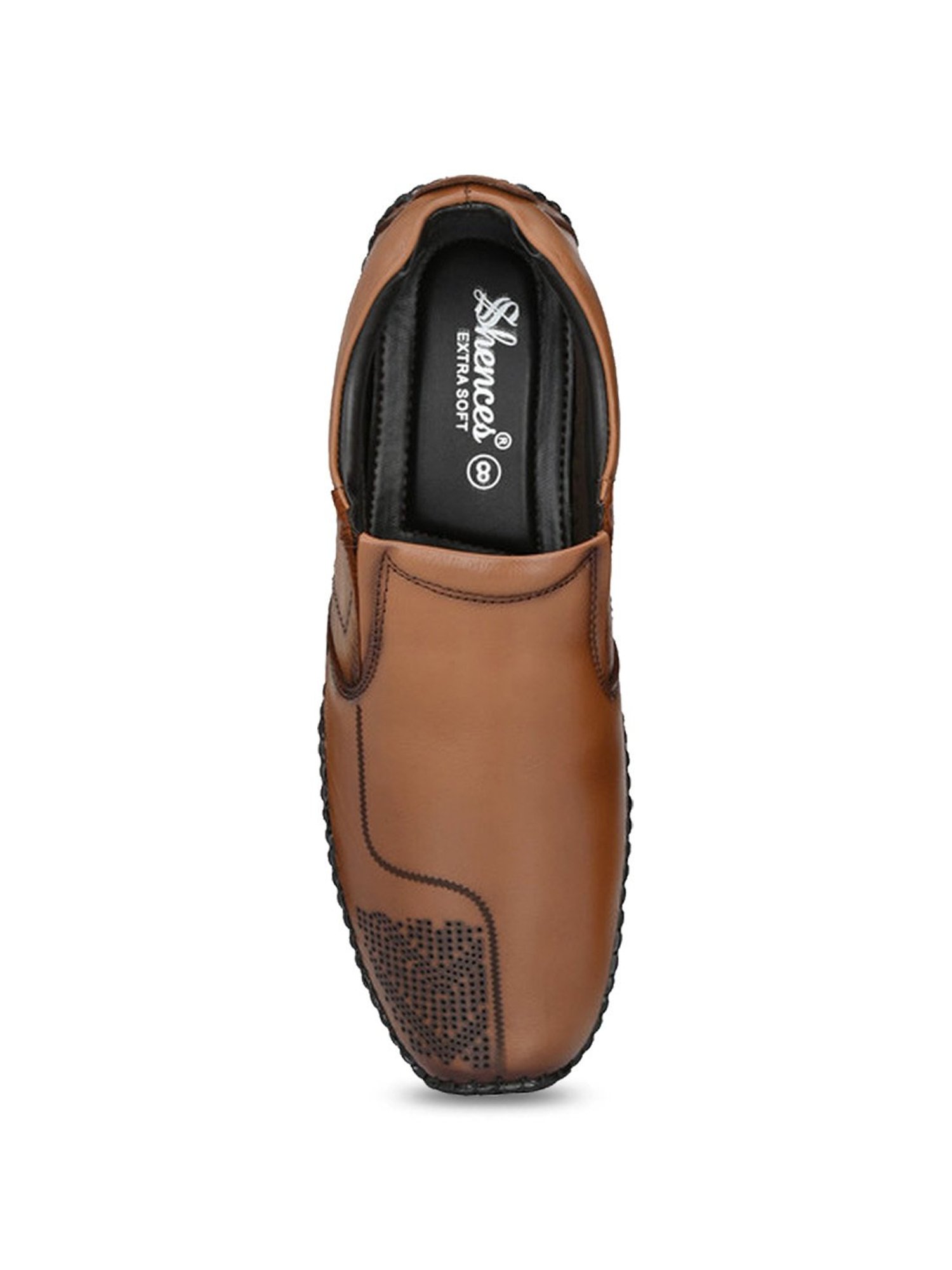 Shences Men's Tan Casual Loafers