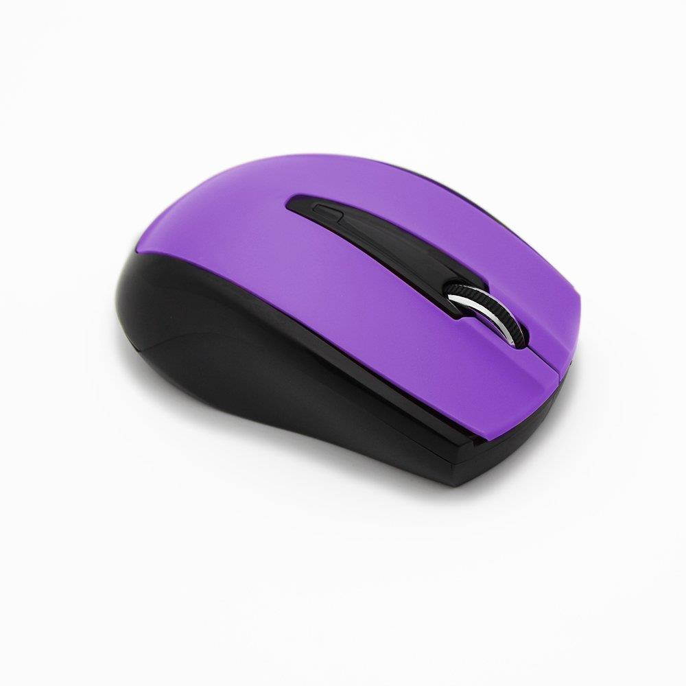Yafox HM8130 Computer Mouse High-Precision Wireless Optical Mouse for Laptops and PC's. (Purple)