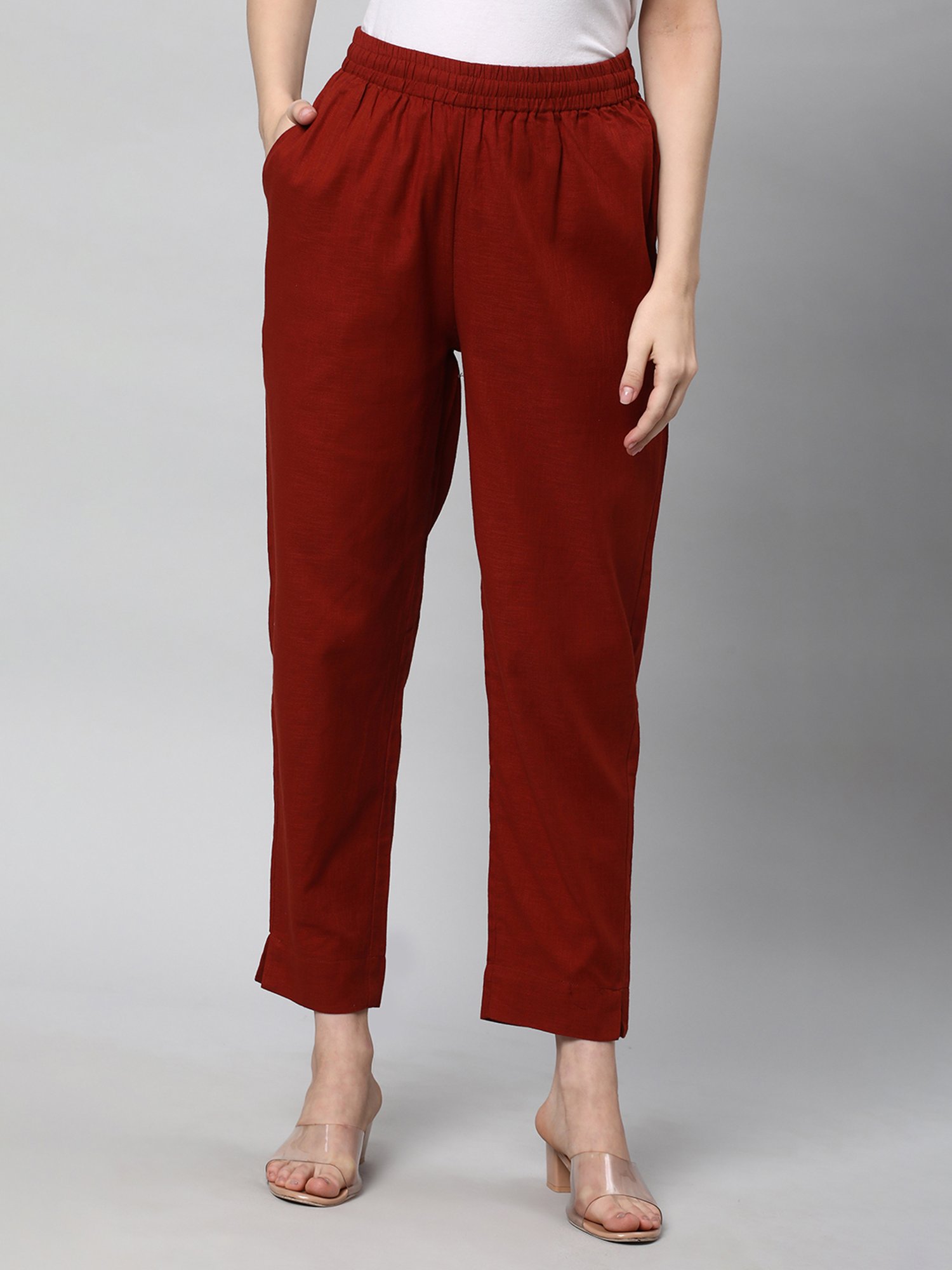 Kami Kubi Rust Linen Pants
