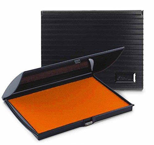 Infusion 5" x 7" Large Stamp Ink Pad for Rubber Stamps, Your Go To Large Stamp Ink Pad for Bright Color, Even Coverage and Durability, Orange Stamp Pad