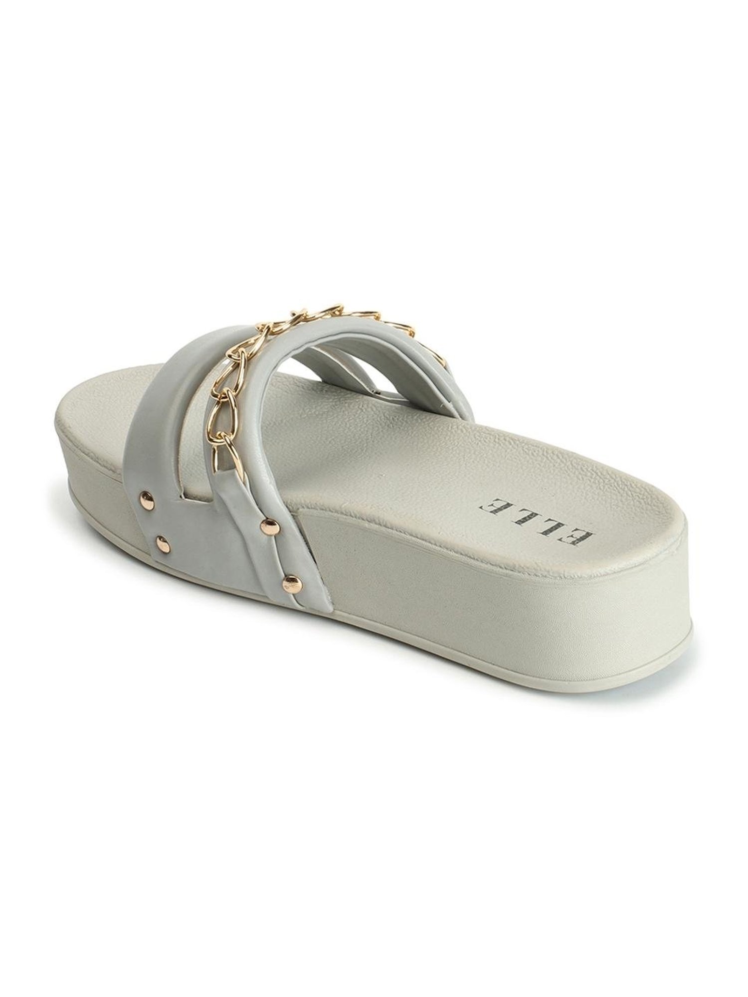 Elle Women's Grey Casual Sandals