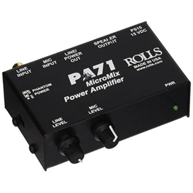 rolls micromix power amplifier pa71plus