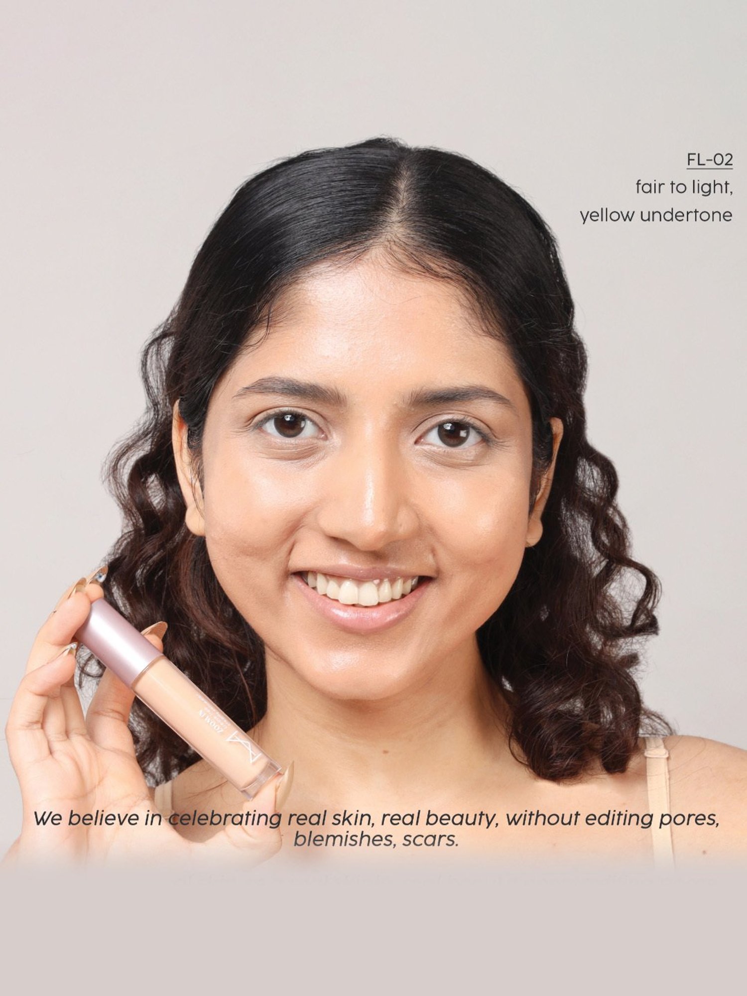 House of Makeup Zoom In Crease-Free Creamy Concealer FL02-Fair-To-Light Skin Tone - 6 ml