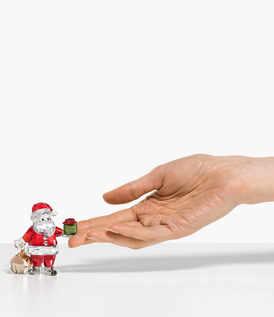 Swarovski Crystal Santa Clause with Bag Figurine