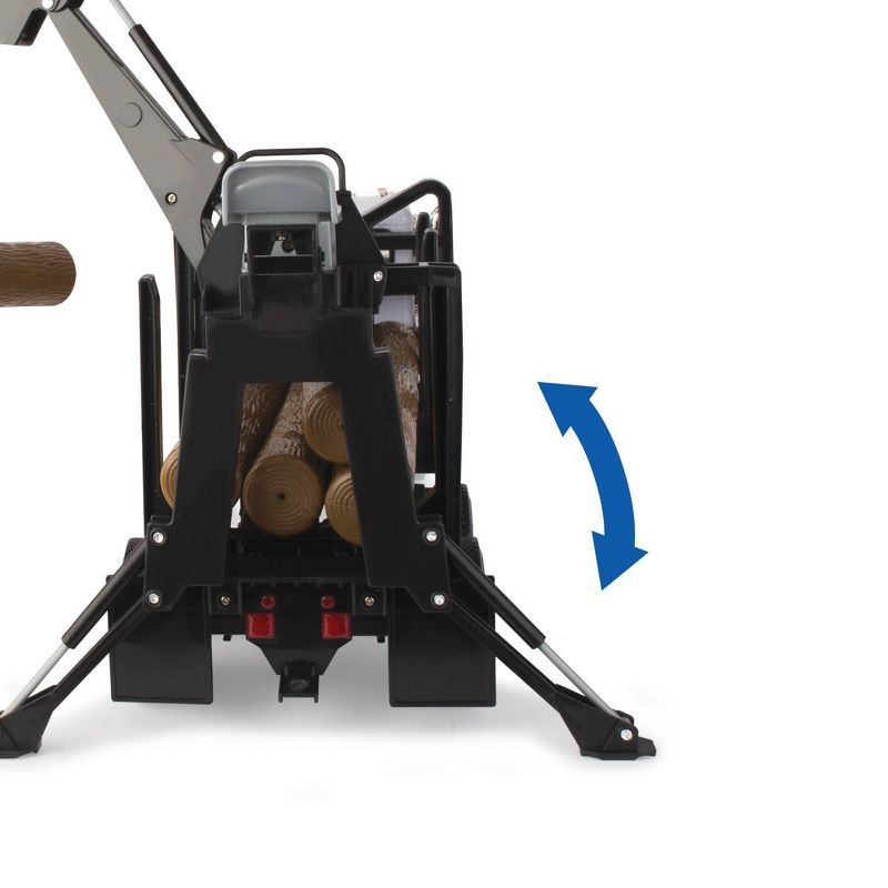 Big Farm Peterbilt Model 367 Logging Truck with PUP Trailer & Logs