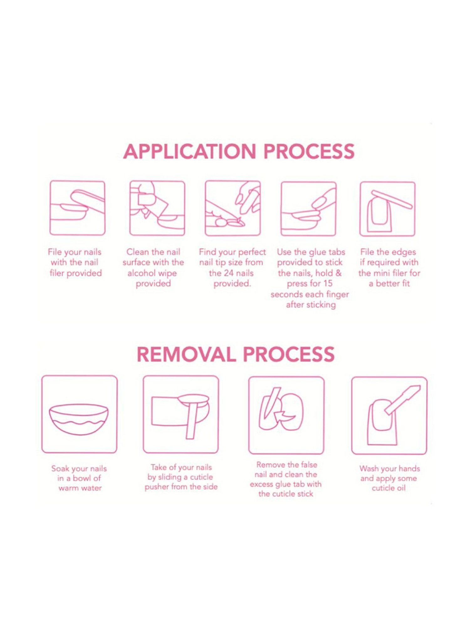 L.A. Girl Soak-Off Silicone Nail Caps - Pack of 10