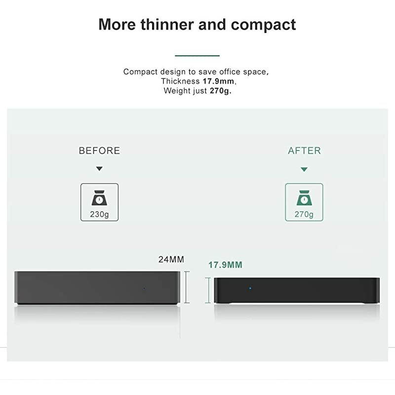 Celeron N3350 Processor (Z8350 Upgraded up to 2.4 Ghz) Mini Pc Windows 10 Home 64 bit 4GB DDR4 / 64GB eMMC Mini Desktop Computer, 2.4G/5G Dual WiFi, Gigabit Ethernet, 4K HD HDMI & VGA Ports