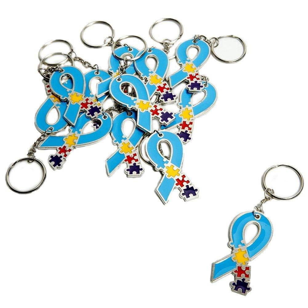 Autism Awareness Metal Keychains