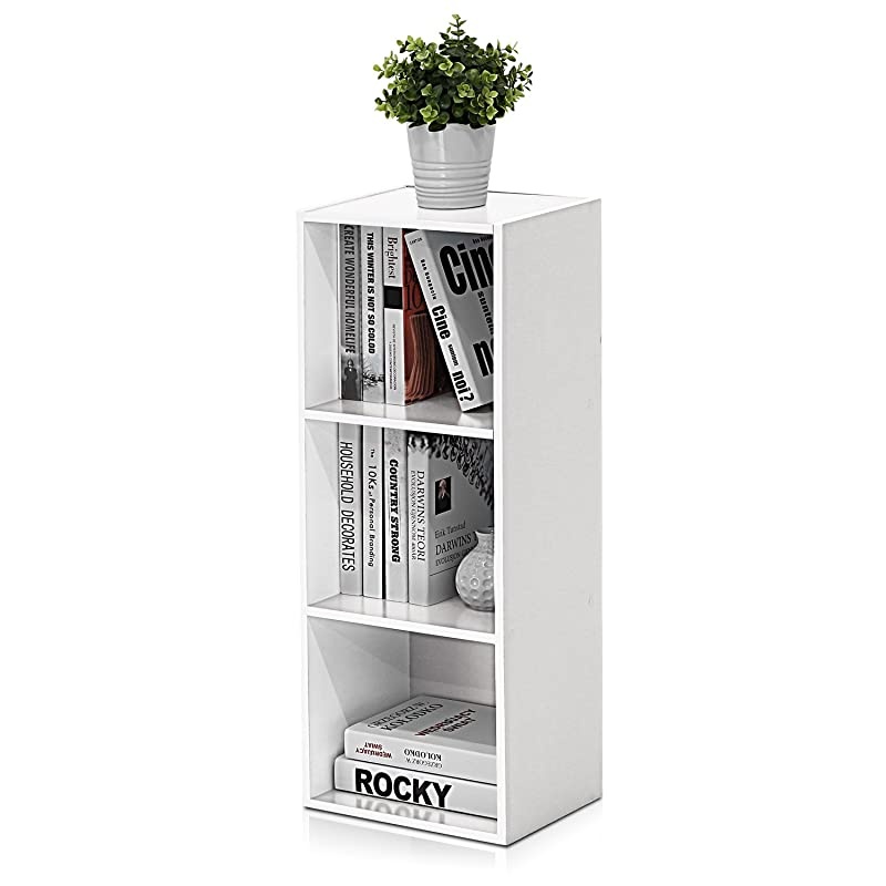3Tier Open Shelf Bookcase White